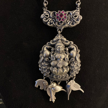 Kamia – handcrafted 92.5 sterling silver necklace by My Motifs, view 2