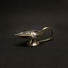 Silver Leaf Shaped Diya – handcrafted 92.5 sterling silver diya by My Motifs