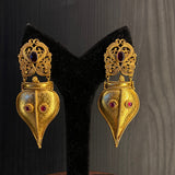 Averi – handcrafted gold-tone 92.5 sterling silver earrings by My Motifs