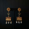 Itya – handcrafted gold-tone 92.5 sterling silver earrings by My Motifs