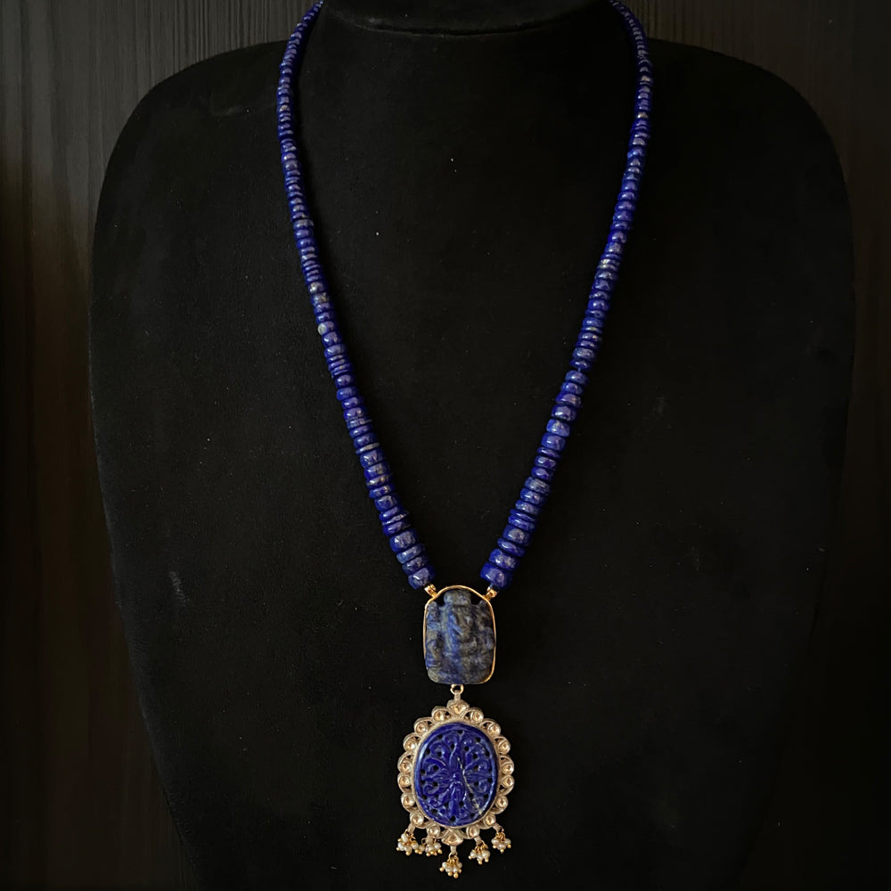 Azul – silver necklace with pearls – My Motifs