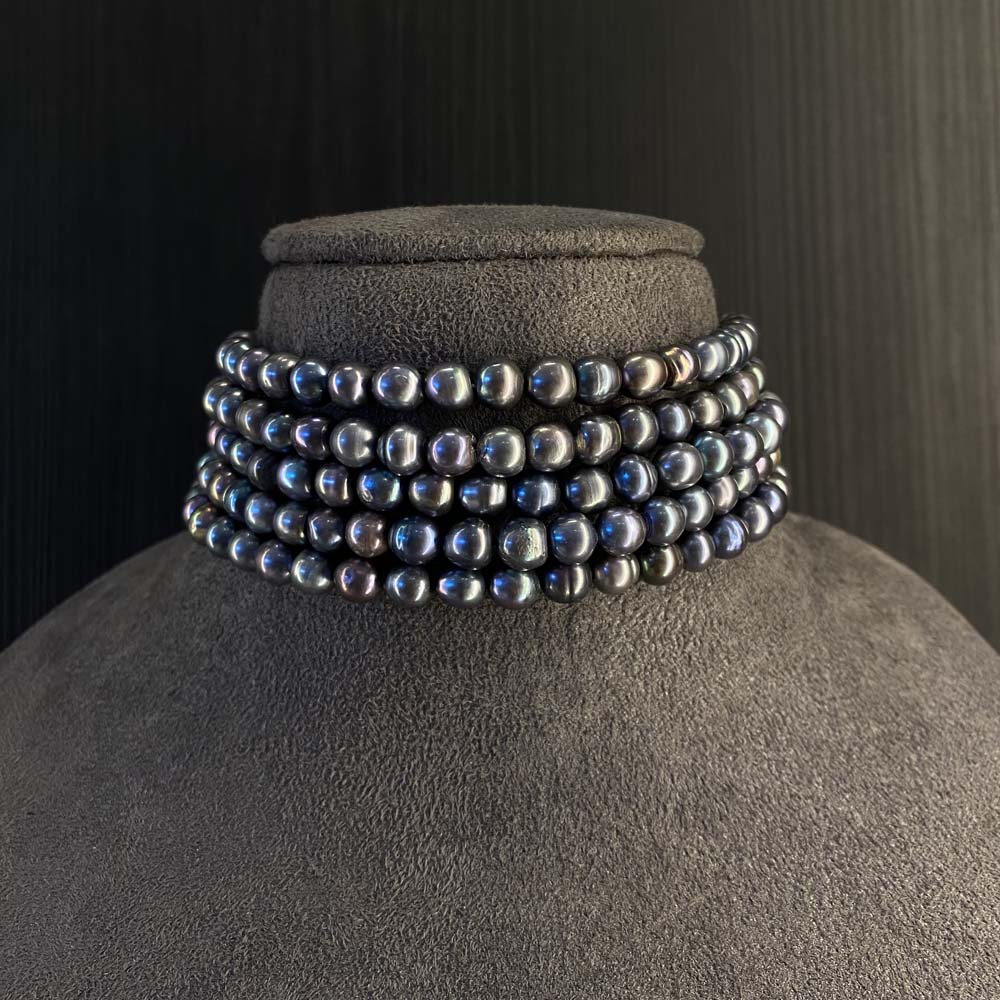Griv – choker necklace with pearls – My Motifs