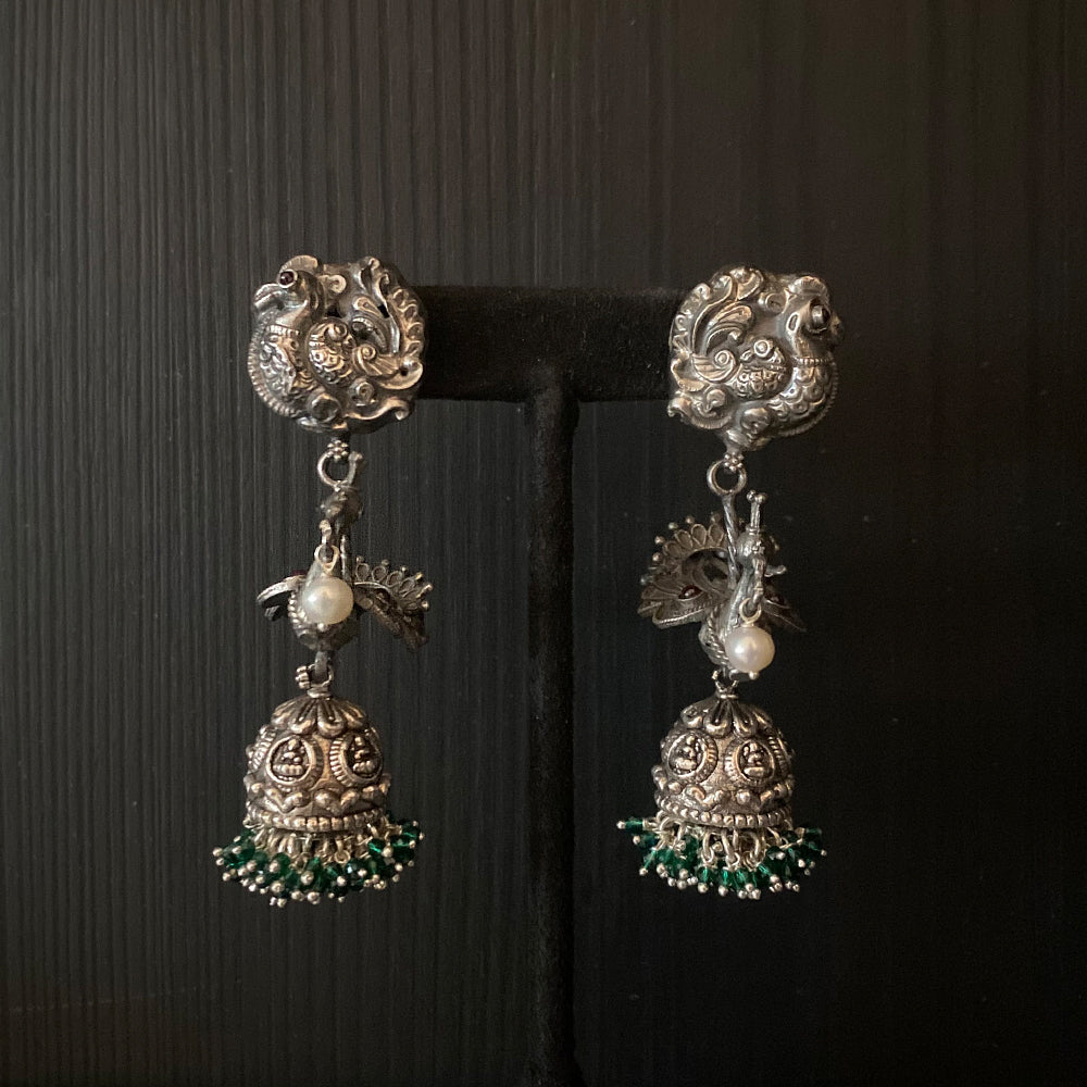 Parah – handcrafted 92.5 sterling silver earrings by My Motifs