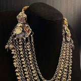 Shatik – handcrafted dual-tone 92.5 sterling silver necklace by My Motifs, view 2