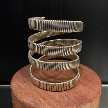 Yukta – handcrafted 92.5 sterling silver kada by My Motifs, view 2