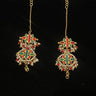 Arali – handcrafted dual-tone 92.5 sterling silver ear chain by My Motifs