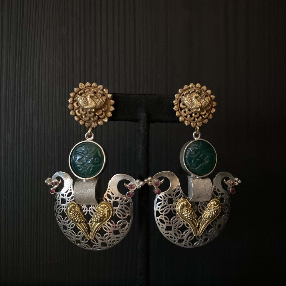 Dwij – handcrafted 92.5 sterling silver earrings by My Motifs