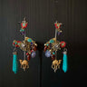 Nav – handcrafted dual-tone 92.5 sterling silver earrings by My Motifs