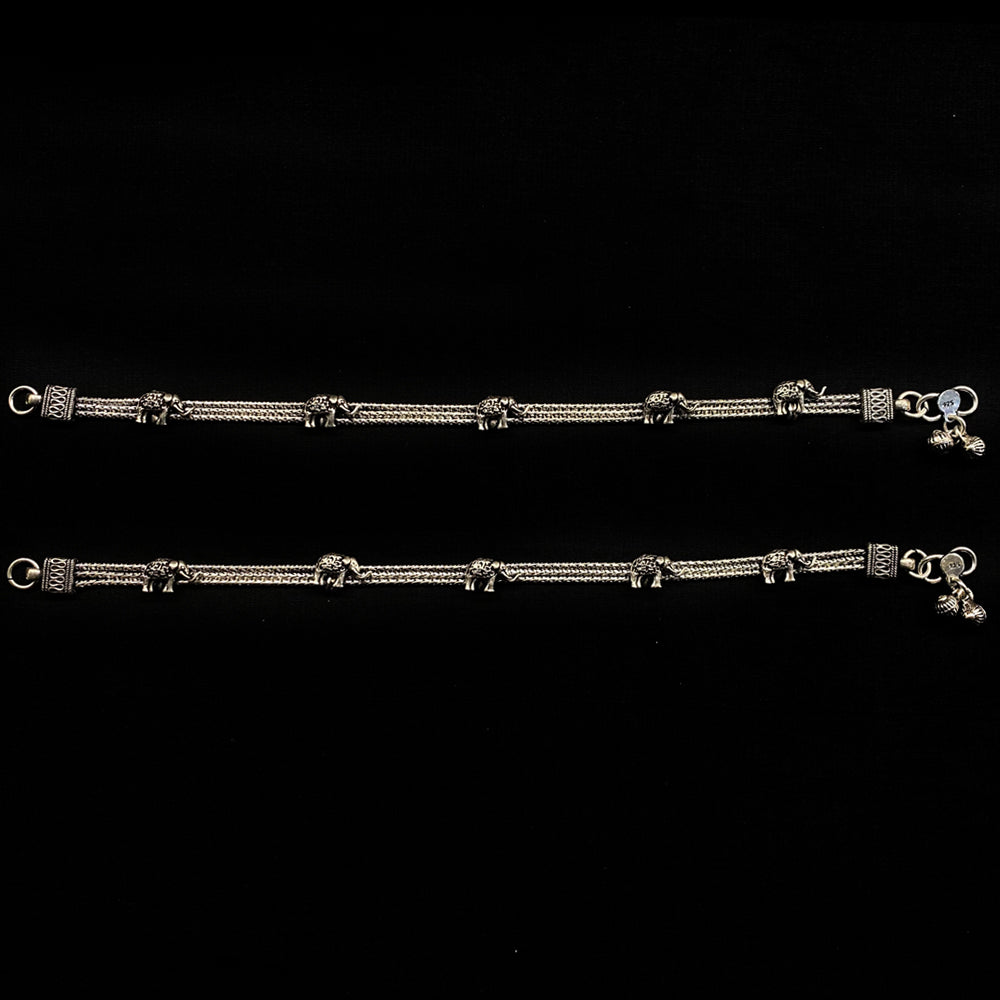 Gaj – handcrafted 92.5 sterling silver anklet by My Motifs