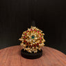 Vrenya – handcrafted gold-tone 92.5 sterling silver ring by My Motifs