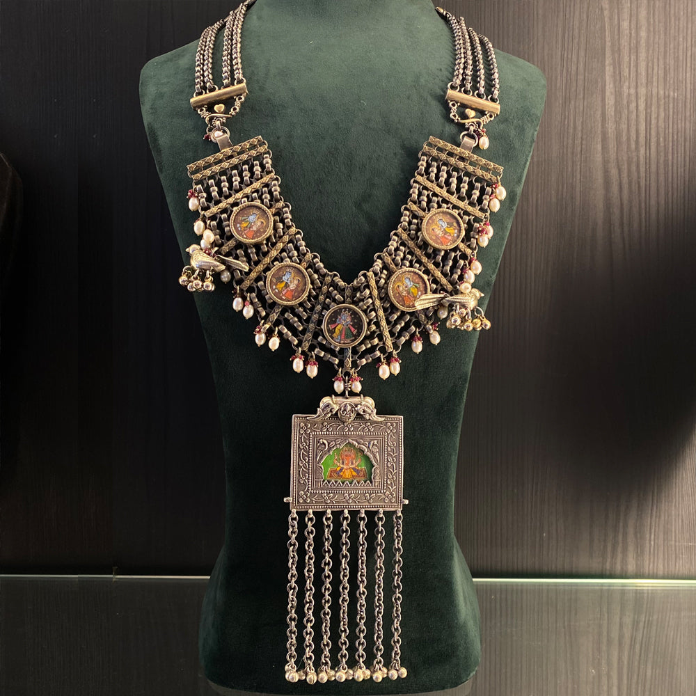 Kritin – handcrafted 92.5 sterling silver necklace by My Motifs