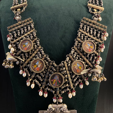 Kritin – handcrafted 92.5 sterling silver necklace by My Motifs, view 3