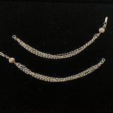 Manj – handcrafted 92.5 sterling silver ear chain by My Motifs