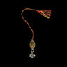 Stone Rakhi With MultiColour Thread – handcrafted 92.5 sterling silver rakhi by My Motifs
