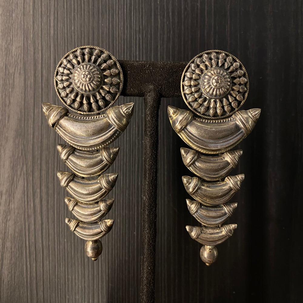 Mrida – handcrafted 92.5 sterling silver earrings by My Motifs