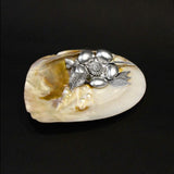 Mother Of Pearl Jewellery Tray – handcrafted 92.5 sterling silver jewellery tray by My Motifs