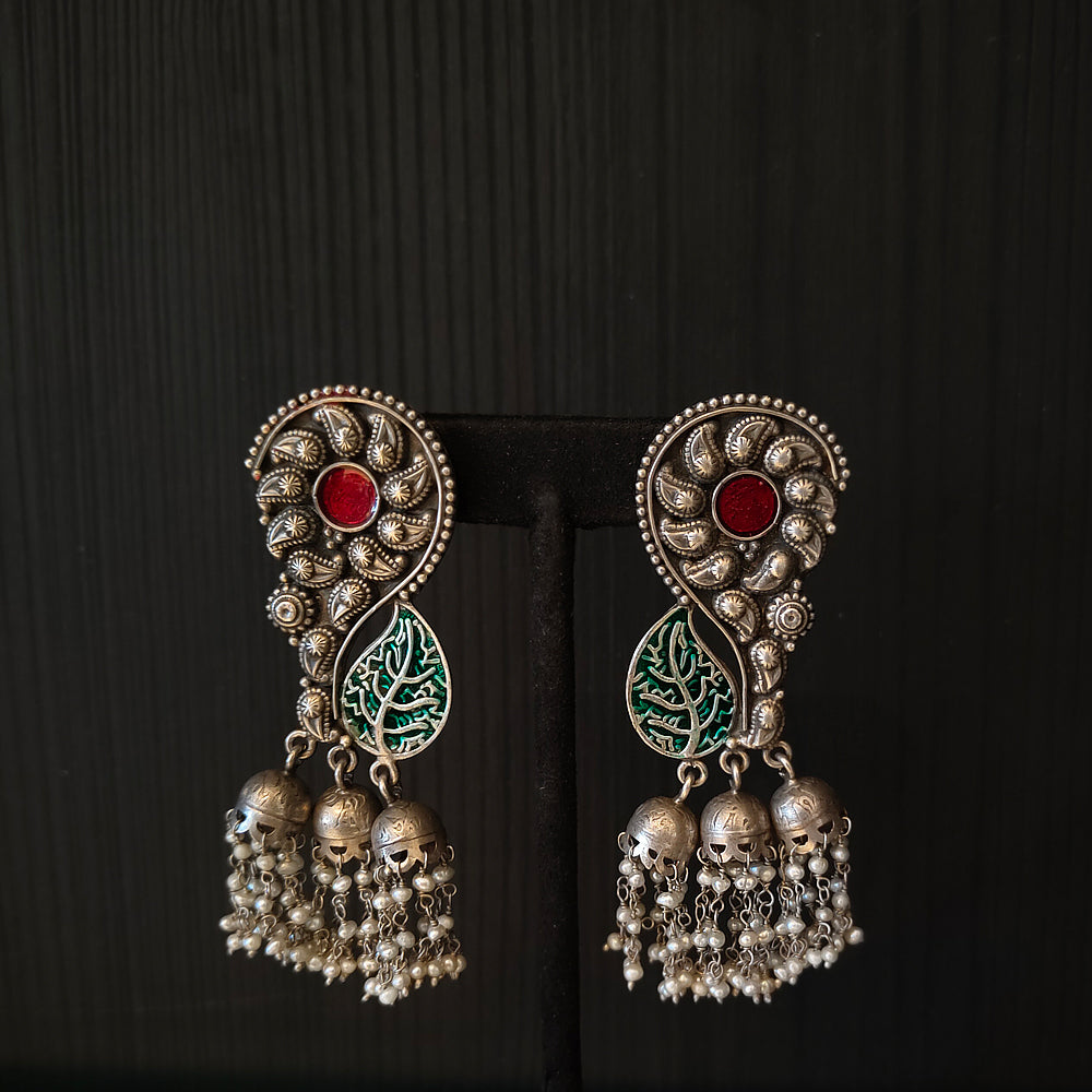 Ramhi – handcrafted 92.5 sterling silver earrings by My Motifs