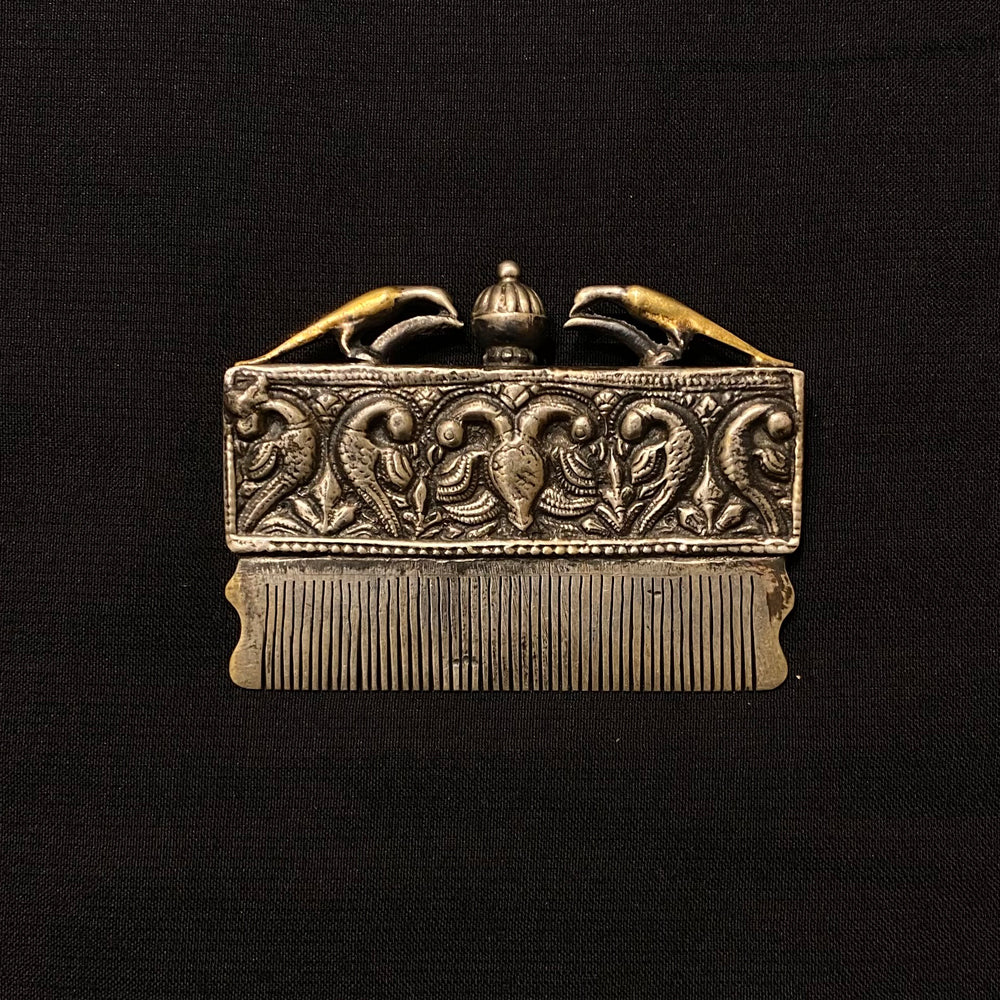 Comb Shaped Intricate Pendant – handcrafted 92.5 sterling silver pendant by My Motifs
