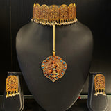 Dhivi – handcrafted gold-tone 92.5 sterling silver necklace by My Motifs