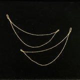 Sudik – handcrafted dual-tone 92.5 sterling silver ear chain by My Motifs