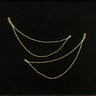 Sudik – handcrafted dual-tone 92.5 sterling silver ear chain by My Motifs