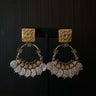 Utsa – handcrafted dual-tone 92.5 sterling silver earrings by My Motifs