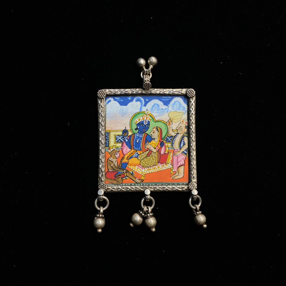 Vindu – handcrafted 92.5 sterling silver pendant by My Motifs