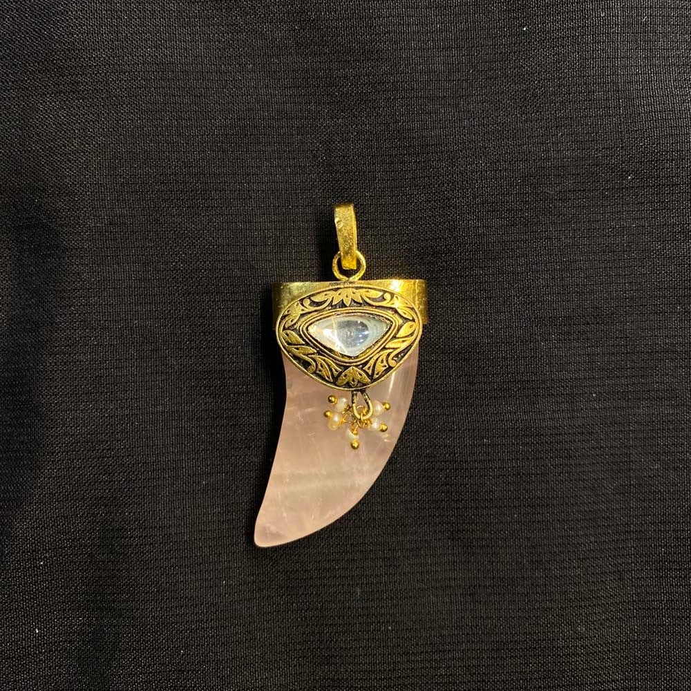 Kuhar – handcrafted gold-tone 92.5 sterling silver pendant by My Motifs