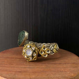 Tvarj – handcrafted dual-tone 92.5 sterling silver bracelet by My Motifs, view 3
