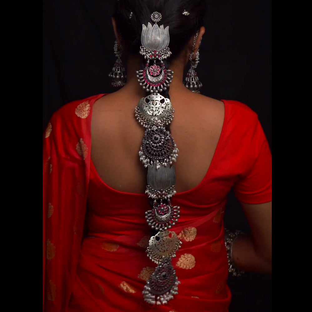 Kamaal – handcrafted 92.5 sterling silver hair pin by My Motifs