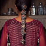 Mrigha – handcrafted 92.5 sterling silver hair pin by My Motifs