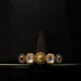 Lokit – handcrafted gold-tone 92.5 sterling silver ring by My Motifs