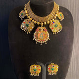 Dhiyasa – handcrafted dual-tone 92.5 sterling silver necklace by My Motifs