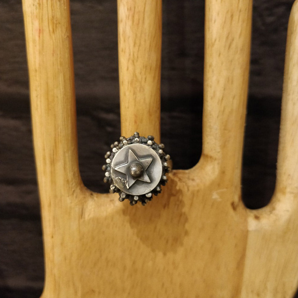 Rava Cocktail Ring – handcrafted 92.5 sterling silver ring by My Motifs