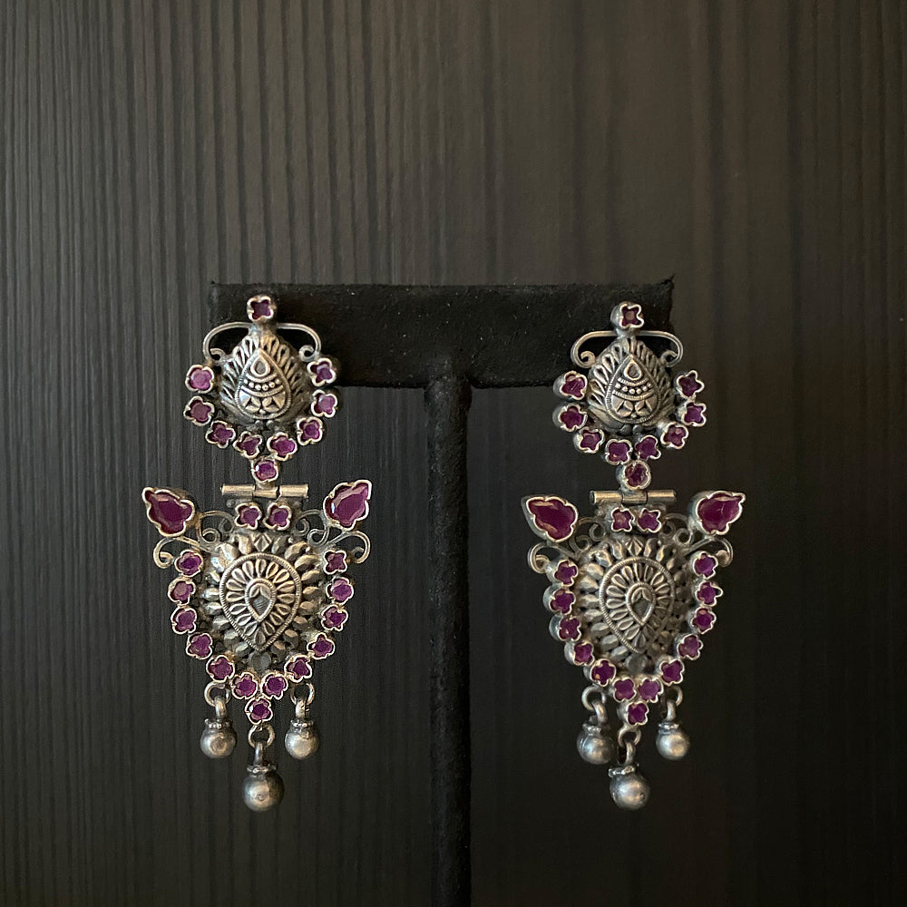 Gulabo – handcrafted 92.5 sterling silver earrings by My Motifs