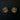 Gaarut – gold-plated silver stud earrings with enamel work – My Motifs