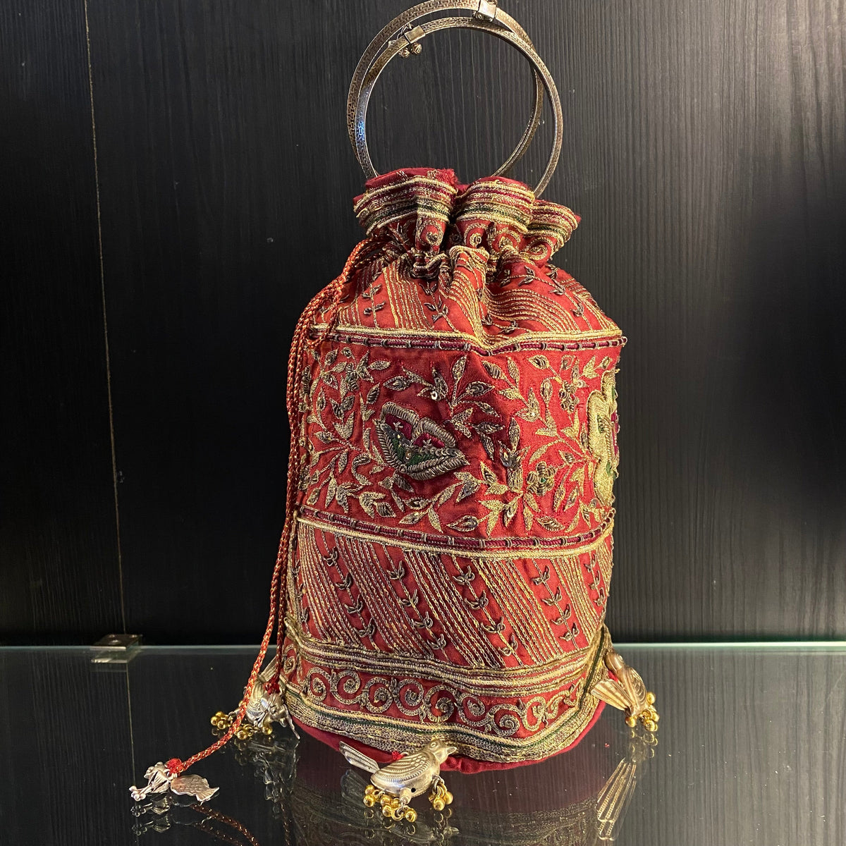 Hriti – handcrafted 92.5 sterling silver potli purse by My Motifs