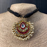 Sargh – handcrafted gold-tone 92.5 sterling silver necklace by My Motifs