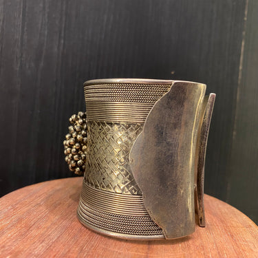 Amal – handcrafted oxidised 92.5 sterling silver kada by My Motifs, view 3