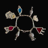 Silver Charms Bracelet With Ghungroo – handcrafted 92.5 sterling silver bracelet by My Motifs