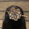 Floral Juda Pin – handcrafted 92.5 sterling silver hair pin by My Motifs