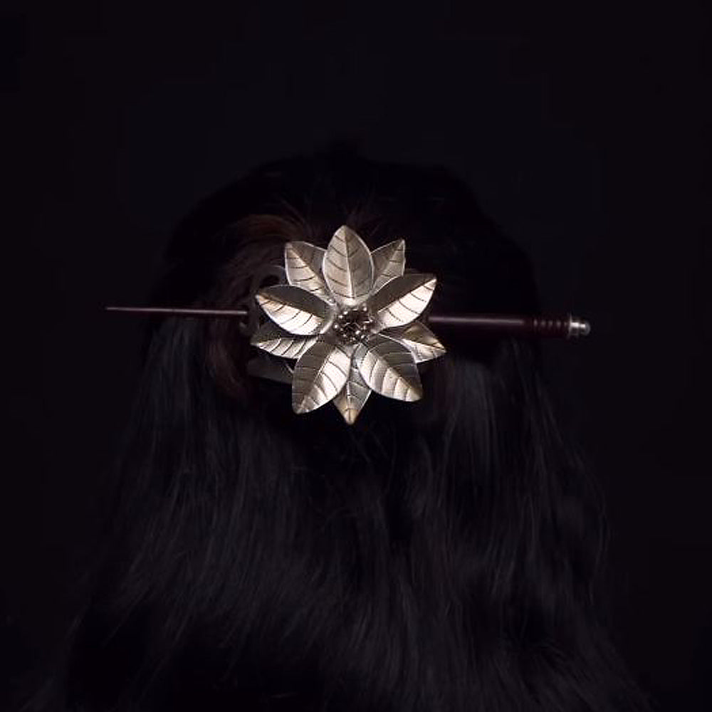Ahava – handcrafted 92.5 sterling silver hair pin by My Motifs