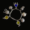 Coloured Charms Bracelet – handcrafted 92.5 sterling silver bracelet by My Motifs