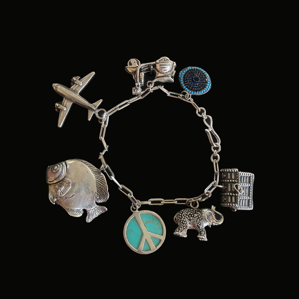 Silver boho bracelet – handcrafted 92.5 sterling silver bracelet by My Motifs
