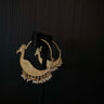 Anji – handcrafted gold-tone 92.5 sterling silver earrings by My Motifs