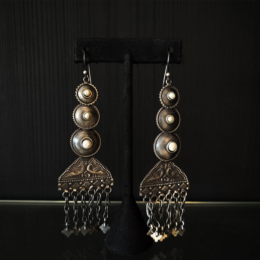 Tushta – handcrafted 92.5 sterling silver earrings by My Motifs