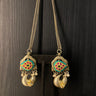 Tarv – handcrafted dual-tone 92.5 sterling silver earrings by My Motifs