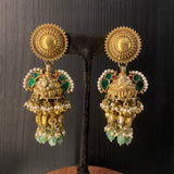 Ayita – handcrafted dual-tone 92.5 sterling silver earrings by My Motifs