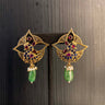 Syona – handcrafted gold-tone 92.5 sterling silver earrings by My Motifs