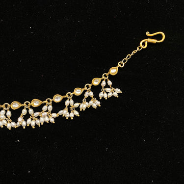 Srayaa – handcrafted dual-tone 92.5 sterling silver ear chain by My Motifs, view 2